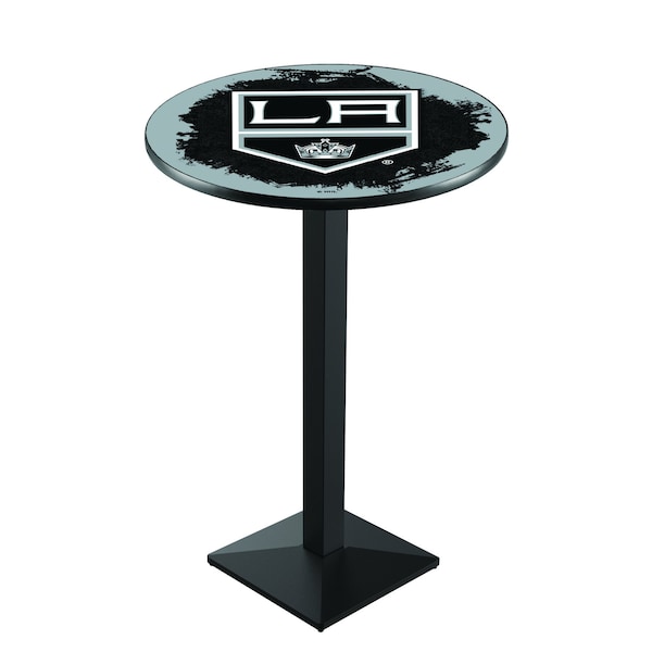 42" Blk Wrinkle Los Angeles Kings Pub Table